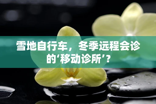 雪地自行车，冬季远程会诊的‘移动诊所’？