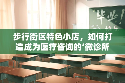 步行街区特色小店，如何打造成为医疗咨询的‘微诊所’？