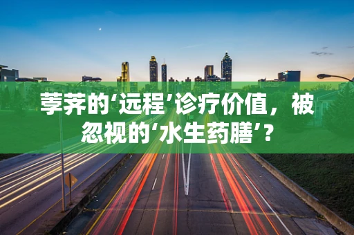 荸荠的‘远程’诊疗价值，被忽视的‘水生药膳’？