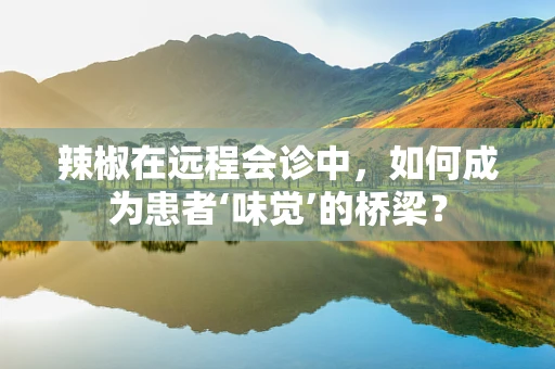 辣椒在远程会诊中，如何成为患者‘味觉’的桥梁？