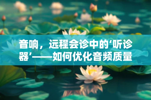 音响，远程会诊中的‘听诊器’——如何优化音频质量以提升诊疗体验？