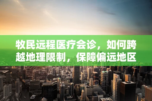 牧民远程医疗会诊，如何跨越地理限制，保障偏远地区健康？