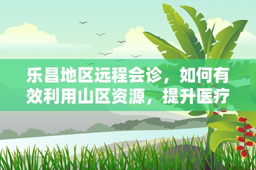 乐昌地区远程会诊，如何有效利用山区资源，提升医疗服务质量？