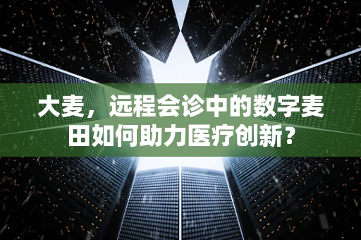 大麦，远程会诊中的数字麦田如何助力医疗创新？