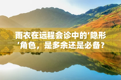 雨衣在远程会诊中的‘隐形’角色，是多余还是必备？