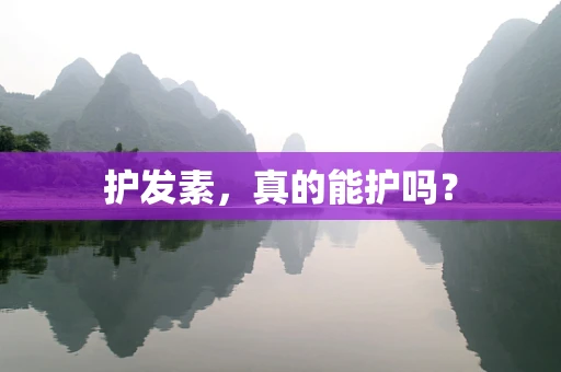 护发素，真的能护吗？