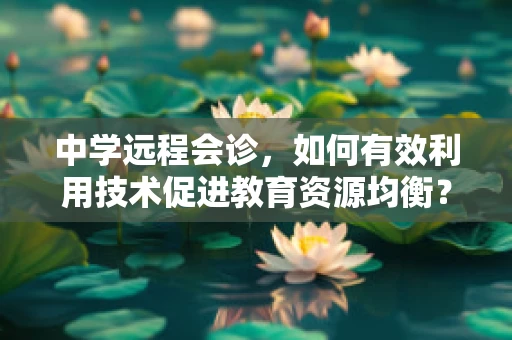 中学远程会诊，如何有效利用技术促进教育资源均衡？
