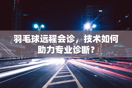 羽毛球远程会诊，技术如何助力专业诊断？
