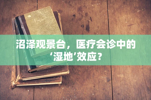 沼泽观景台，医疗会诊中的‘湿地’效应？