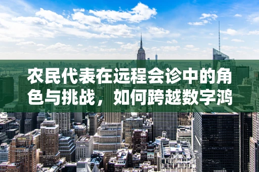 农民代表在远程会诊中的角色与挑战，如何跨越数字鸿沟？