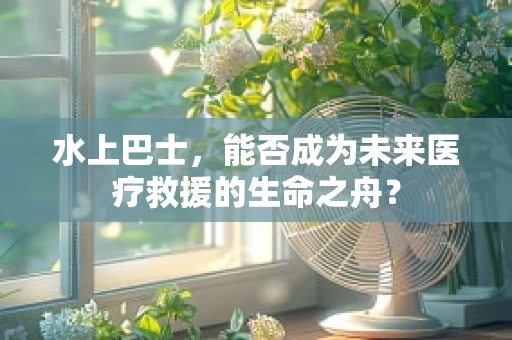 水上巴士，能否成为未来医疗救援的生命之舟？