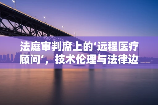法庭审判席上的‘远程医疗顾问’，技术伦理与法律边界何在？