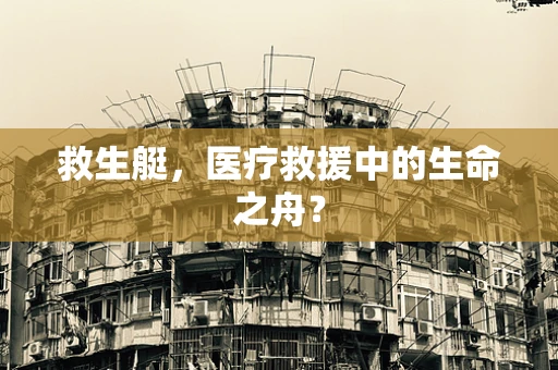 救生艇，医疗救援中的生命之舟？