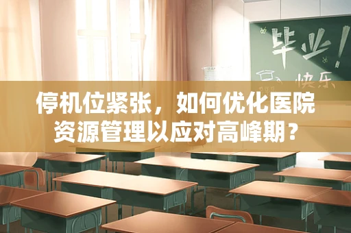 停机位紧张，如何优化医院资源管理以应对高峰期？